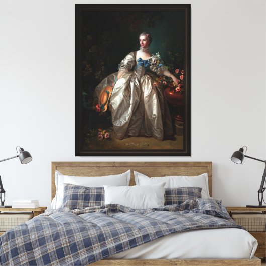 Madame Marguerite Bergeret Canvas Afdruk (Insitu (Slaapkamer))