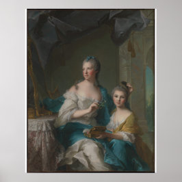 Madame Marsollier en haar dochter Poster
