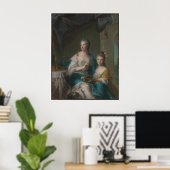 Madame Marsollier en haar dochter Poster (Thuiskantoor)