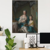 Madame Marsollier en haar dochter Poster (Thuiskantoor)