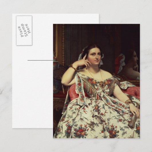 Madame Moitessier, 1856 Briefkaart (Voorkant / Achterkant)