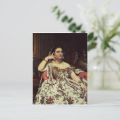 Madame Moitessier, 1856 Briefkaart (Staand voorkant)