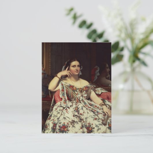 Madame Moitessier, 1856 Briefkaart (Staand voorkant)