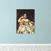 Madame Moitessier, 1856 Canvas Afdruk (Insitu (Houten vloer))