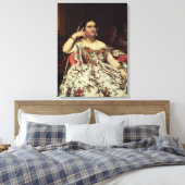 Madame Moitessier, 1856 Canvas Afdruk (Insitu (Slaapkamer))