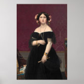 Madame Moitessier - Jean-Auguste - Ingres Fine Art Poster (Voorkant)