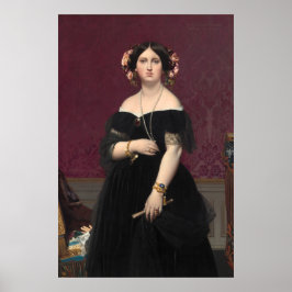 Madame Moitessier - Jean-Auguste - Ingres Fine Art Poster