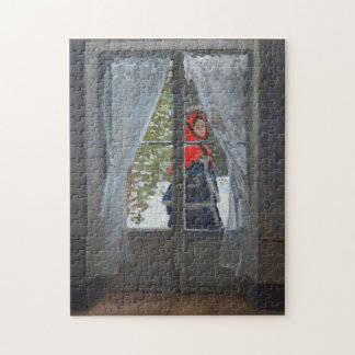 Madame Monet en Green Cape Monet Fine Art Legpuzzel