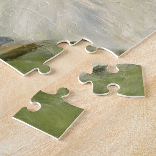 Madame Monet en haar Son Fine Art Legpuzzel (Zijkant)