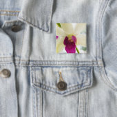 Madame Orchid Vierkante Button 5,1 Cm (In situ)