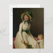 Madame Pierre Seriziat met haar zoon, Emile Briefkaart (Voorkant / Achterkant)