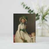 Madame Pierre Seriziat met haar zoon, Emile Briefkaart (Staand voorkant)