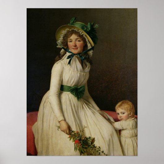 Madame Pierre Seriziat met haar zoon, Emile Poster (Voorkant)