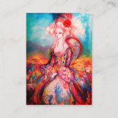 MADAME POMPADOUR Beauty Mode Hair Yellow Blue Visitekaartje (Achterkant)