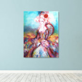 MADAME POMPADOUR CANVAS AFDRUK (Insitu (Houten vloer))