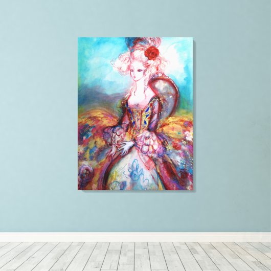 MADAME POMPADOUR CANVAS AFDRUK (Insitu (Houten vloer))