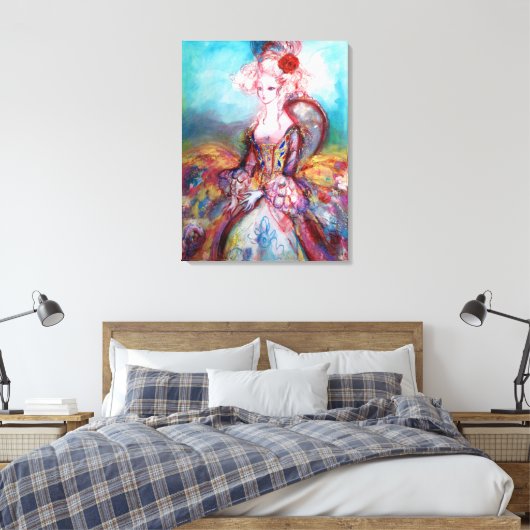 MADAME POMPADOUR CANVAS AFDRUK (Insitu (Slaapkamer))