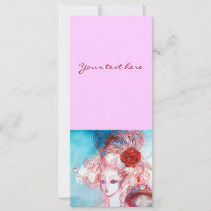 MADAME POMPADOUR , Chique Gouden Verkleedfeest Kaart