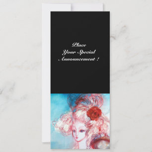 MADAME POMPADOUR, Classy Gold Costume Party Kaart