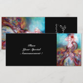 MADAME POMPADOUR, Classy Gold Costume Party Kaart (Voorkant / Achterkant)