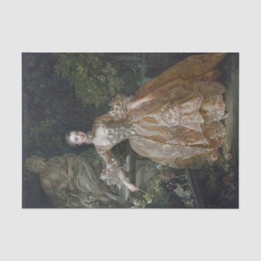 Madame Pompadour door Francois Boucher Tissuepapier (Voorkant)