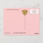 MADAME POMPADOUR / Elegant Beauty Mode Briefkaart (Achterkant)