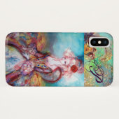 MADAME POMPADOUR ELEGANT BEAUTY MODE MONOGRAM Case-Mate iPhone CASE (Achterkant (horizontaal))