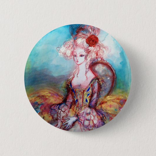 MADAME POMPADOUR Elegant Beauty Mode Ronde Button 5,7 Cm (Voorkant)