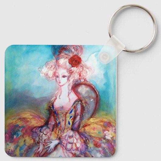 MADAME POMPADOUR Elegant Beauty Mode Sleutelhanger (Achterkant)