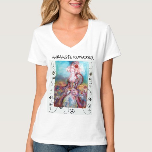 MADAME POMPADOUR, Elegant Beauty Mode T-shirt (Voorkant)