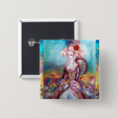 MADAME POMPADOUR Elegant Beauty Mode Vierkante Button 5,1 Cm (Voorkant /achterkant)