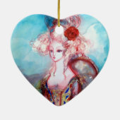 MADAME POMPADOUR Heart Keramisch Ornament (Achterkant)