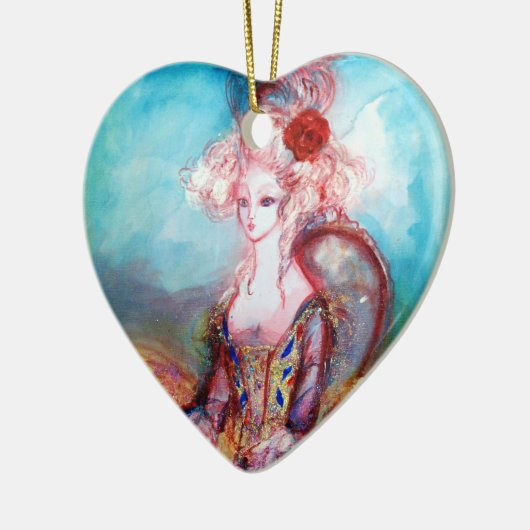 MADAME POMPADOUR Heart Keramisch Ornament (Links)