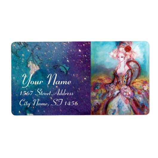 MADAME POMPADOUR, lichtroze groen Etiket (Voorkant)