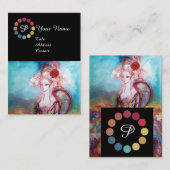 MADAME POMPADOUR MAKEUP ARTIST COLOR PALETTE VISITEKAARTJE (Voorkant / Achterkant)