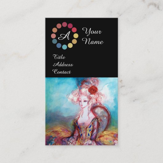 MADAME POMPADOUR MAKEUP ARTIST COLOR PALETTE VISITEKAARTJE (Voorkant)