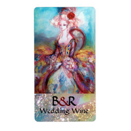 MADAME POMPADOUR MONOGRAM Weddenwijn Etiket