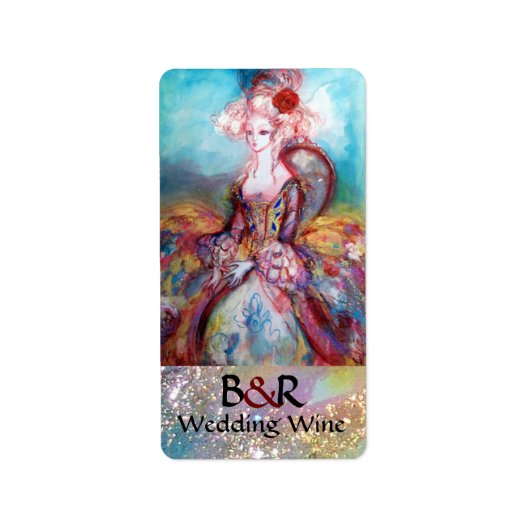 MADAME POMPADOUR MONOGRAM Weddenwijn Etiket (Voorkant)