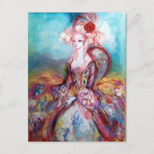 MADAME POMPADOUR UITNODIGING BRIEFKAART