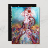 MADAME POMPADOUR UITNODIGING BRIEFKAART (Voorkant / Achterkant)