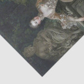 Madame Pompadour van Francois Boucher Tissuepapier (Detail)