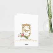 Madame Pompadour Wenskaart Kaart (Achterkant)