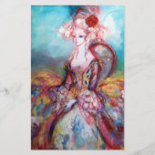 MADAME POMPADOUR, zacht blauw wit papier (Voorkant)