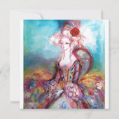 MADAME POMPADOUR Zilver Metaal Kaart (Voorkant)