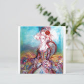 MADAME POMPADOUR Zilver Metaal Kaart (Staand voorkant)