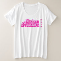 "Madame President" Roze Logo – Retro