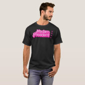 "Madame President" Roze Logo – Retro T-shirt (Voorkant volledig)