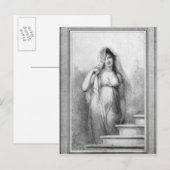 Madame Recamier Briefkaart (Voorkant / Achterkant)