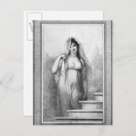 Madame Recamier Briefkaart (Voorkant / Achterkant)