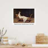 Madame Recamier-Portrait.Foto van Jacques-Louis Da Poster (Keuken)